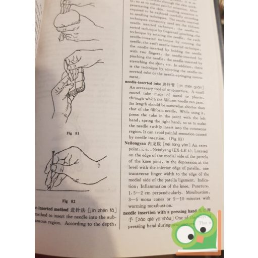 Shuai Xuezhong, Cheng Zhiming: Dictionary of Acupuncture and Moxibustion (ritka)