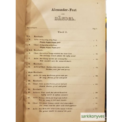 Oratorien von G.F. Händel im klavierauszuge mit Text nach der Original-Partitur bearbeitet von Fr. Brissler