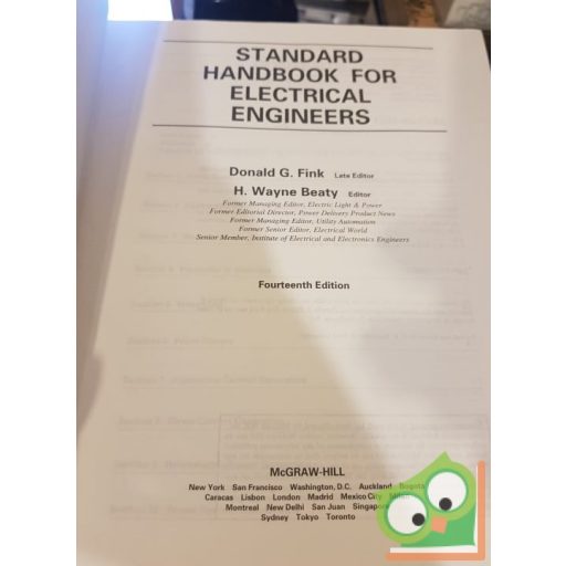 Donald G. Fink, H. Wayne Beaty: Standard Handbook for Electrical Engineers (14th edition)