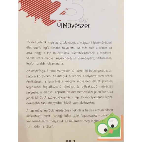 25 év 1. kötet (Új művészet) (ritka)