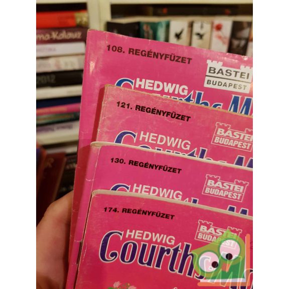 4 db-os Hedwig Courths-Mahler romantikus regényfüzet (108, 121, 130, 174)