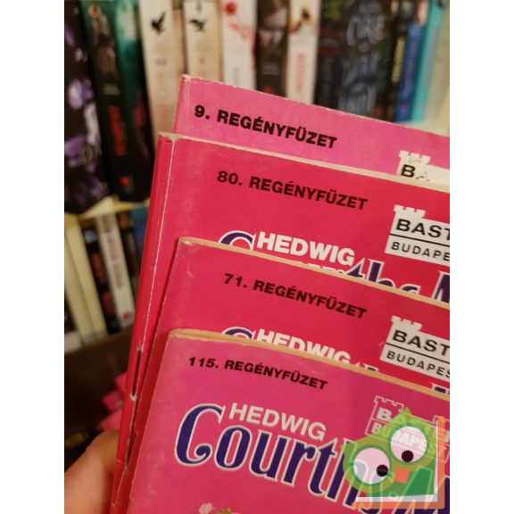 4 db-os Hedwig Courths-Mahler romantikus regényfüzet (9, 71, 80, 115)
