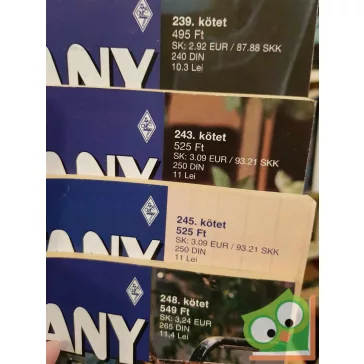 4 db-os Tiffany: Érzéki! füzet (239, 243, 245, 248)