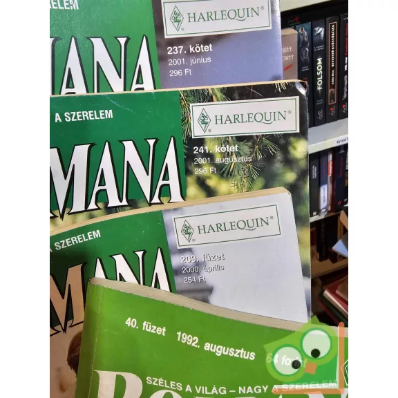 4 db-os Romana füzet (237, 241, 209, 40)