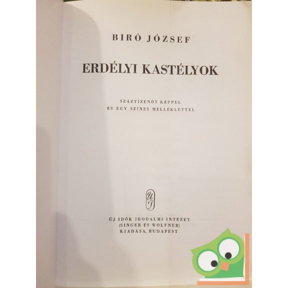 Biró József: Erdélyi kastélyok