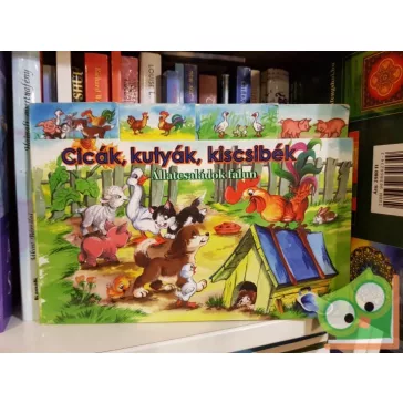   Juhász Magda: Cicák, kutyák, kiscsibék - Állatcsaládok falun (Leparelló)
