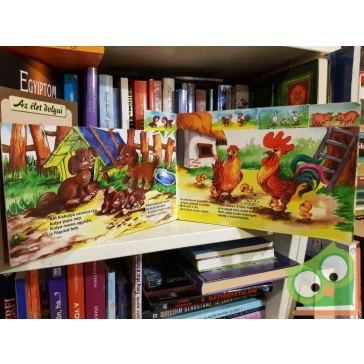   Juhász Magda: Cicák, kutyák, kiscsibék - Állatcsaládok falun (Leparelló)