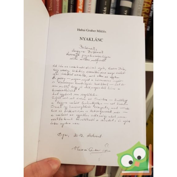 Hubai Gruber Miklós: Nyaklánc (Dedikált)