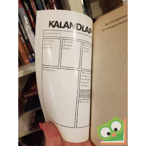 Ian Livingstone: Az Országút Harcosa - gyűjtői állapot (KJK - Kaland, játék, kockázat)