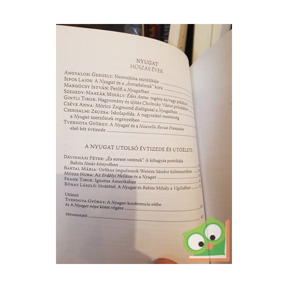 Sárközi Éva (szerk): Nyugat népe - Tanulmányok a Nyugatról és koráról