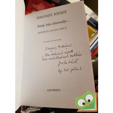 Simándy József: Bánk Bán elmondja (Dedikált)