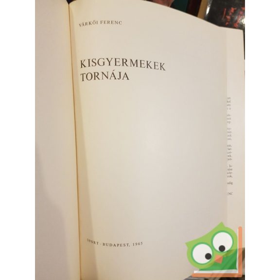 Várkői Ferenc: Kisgyermekek tornája