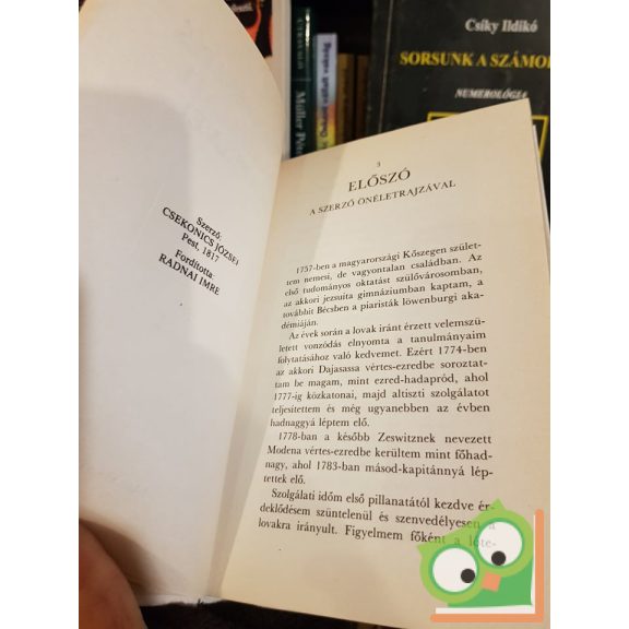 Csekonics József: A lótenyésztés gyakorlati alapelvei (ritka)