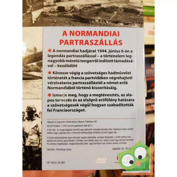 A normandiai partraszállás (Háborúk és fegyverek 19) (kiskönyv plusz DVD)