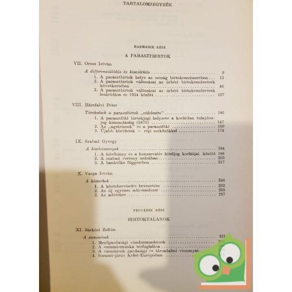 Szabó István (szerk.): A parasztság Magyarországon a kapitalizmus korában 1848-1914 I-II.