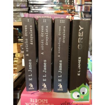 E. L. James: A szürke 50 árnyalata 3 kötet + Grey