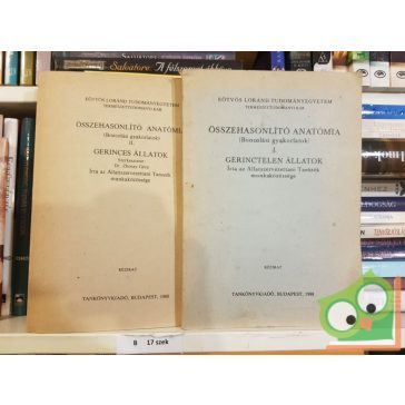 Zboray Géza (szerk.): Összehasonlító anatómiai I-II.