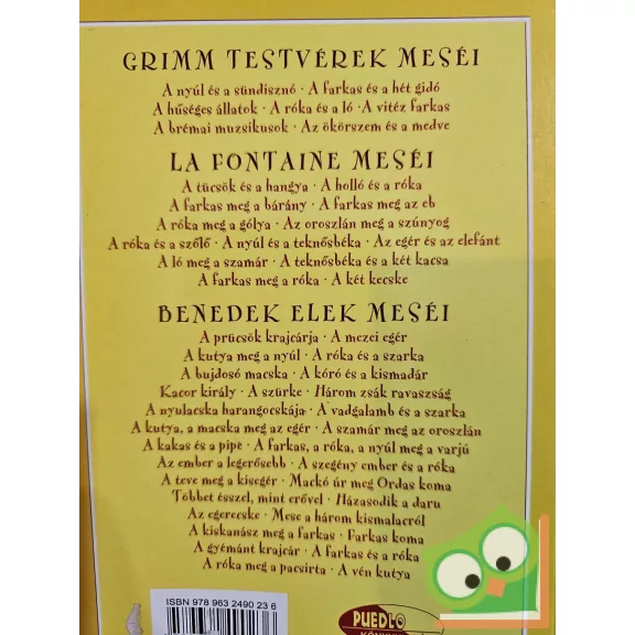 Grimm, Benedek Elek, La Fontaine: Állatmesék