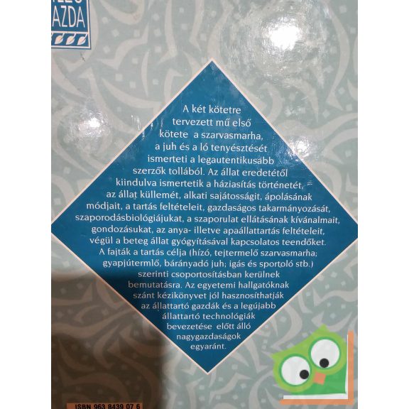 Horn Péter (szerk.): Állattenyésztés 1. - Szarvasmarha, juh, ló