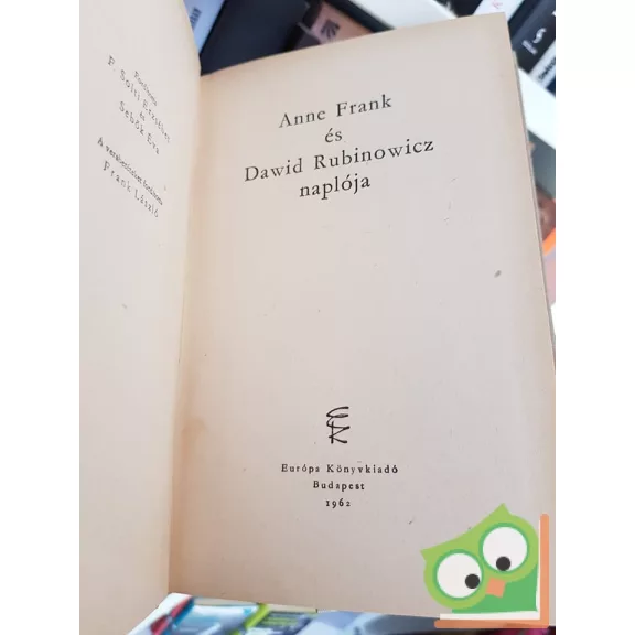 Anne Frank és Dawid Rubinowicz naplója