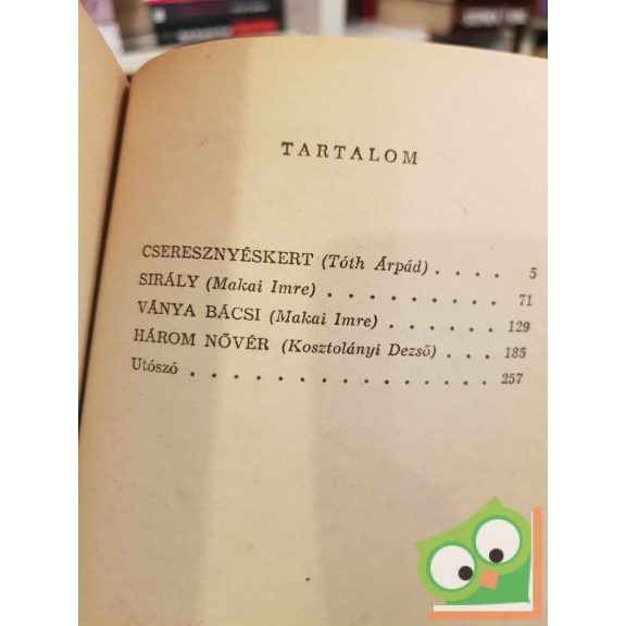 Anton Pavlovics Csehov: Négy színmű