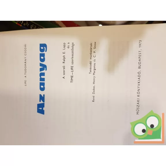 Ralph E. Lapp: Az anyag