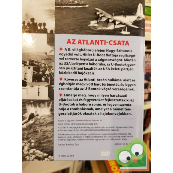 Az Atlanti csata  (Háborúk és fegyverek 8) (kiskönyv plusz DVD)