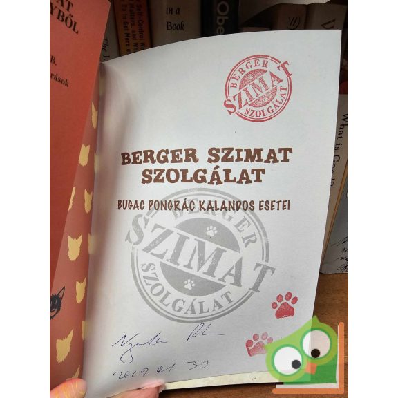 Nyulász Péter: Az ellopott Mikulás-szán (BerGer Szimat Szolgálat 2.) (dedikált)