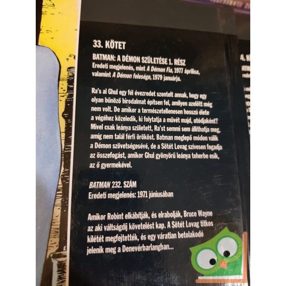 DC 33 - 34.  Batman - A démon születése 1-2.  rész (ritka)