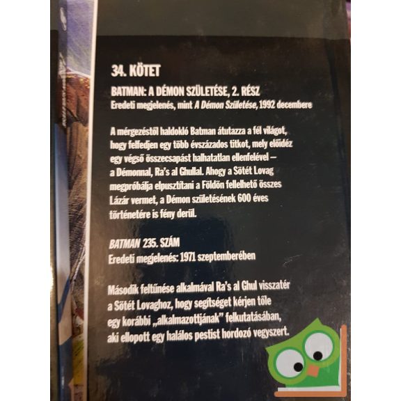 DC 33 - 34.  Batman - A démon születése 1-2.  rész (ritka)