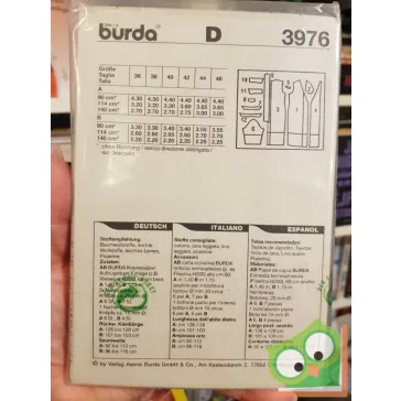 Burda szabásmintával (3976)