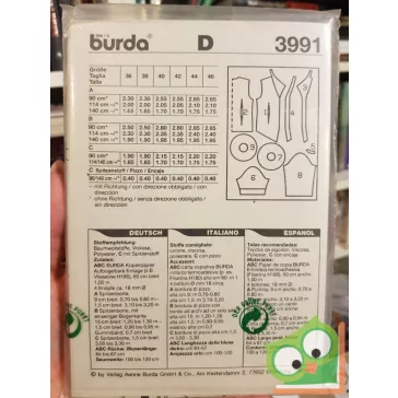 Burda szabásmintával (3991)