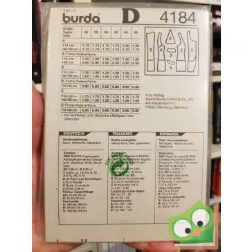 Burda szabásmintával (4184)