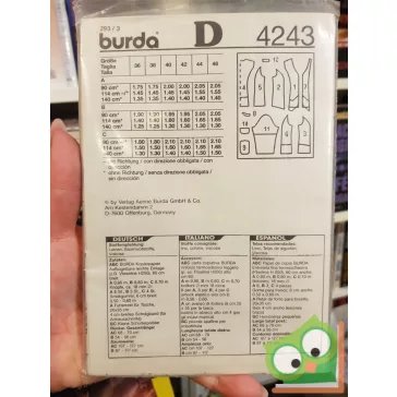 Burda szabásmintával (4243)
