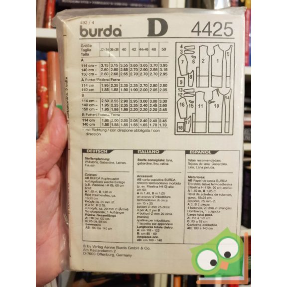 Burda Studio szabásmintával (4425)