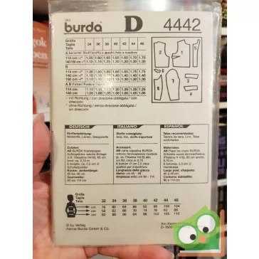 Burda szabásmintával (4442)