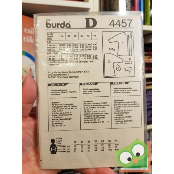 Burda szabásmintával (4457)
