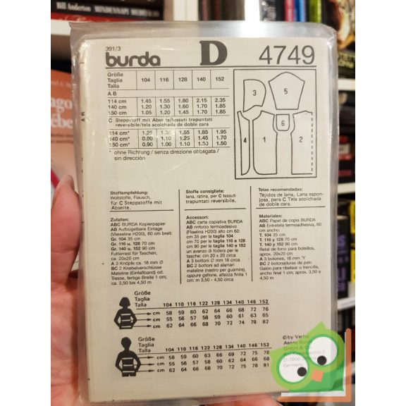 Burda Super Easy szabásmintával (4749)