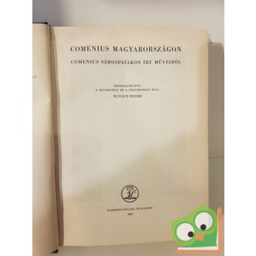   Comenius Magyarországon | COMENIUS SÁROSPATAKON ÍRT MŰVEIBŐL