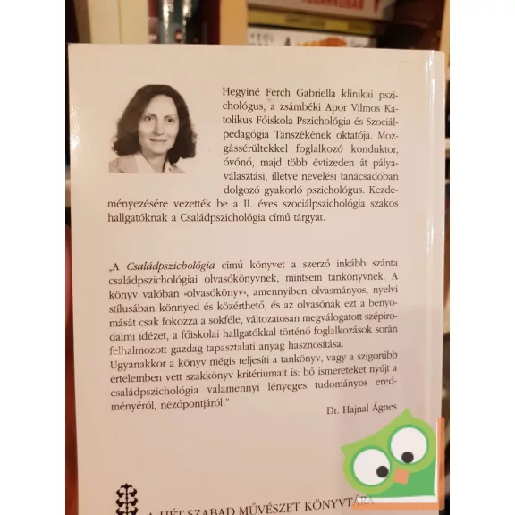 Hegyiné Ferch Gabriella: Családpszichológia (ritka)