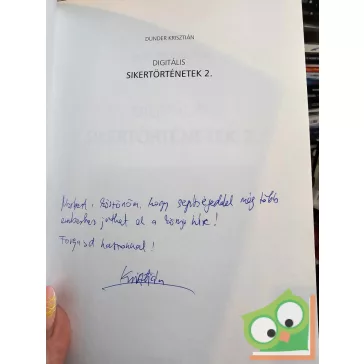   Dunder Krisztián: Digitális Sikertörténetek 2. (dedikált)