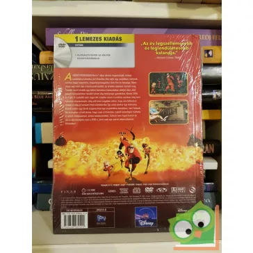   Disney Pixar Klasszikusok: A hihetetlen család - Digibook (Könyv+DVD)  Fóliás, új!