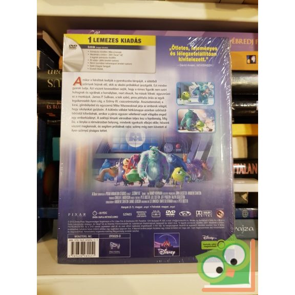 Disney Pixar Klasszikusok: Szörny Rt. - Digibook (könyv+DVD)  - Fóliás, új!  (Ritka!)