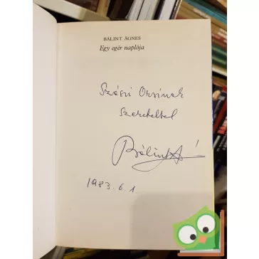 Bálint Ágnes: Egy egér naplója (Dedikált)