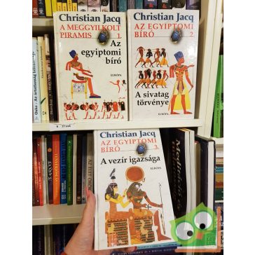 Christian Jacq: Egyiptomi bíró I- lll kötet , ritka