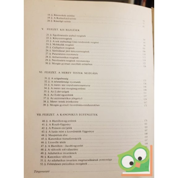 L. D. Landau - E. M. Lifsic: Elméleti fizika I.