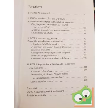 Osho: Szerelmesen (DVD nélkül) (ritka)