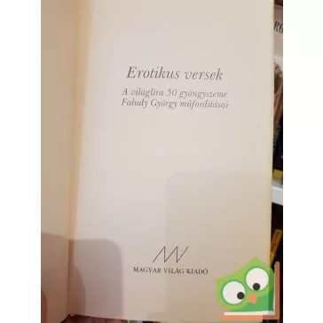 Faludy György: Erotikus versek