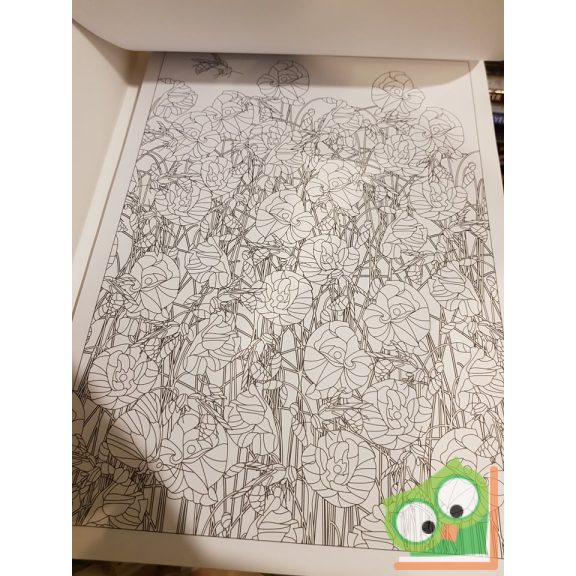 Sara Muzio: A fantázia virágai  Stresszoldó színezőkönyv