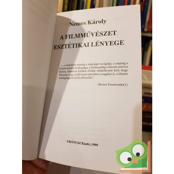 Nemes Károly: A filmművészet esztétikai lényege 7.